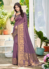 India Silk Purple Presents Exquisite Sarees Crafted From Authentic Assam Silk Known For Its Smooth Texture